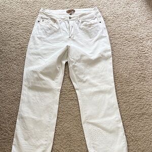 Judy Blue Bright White Straight Leg Jeans